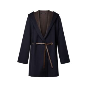 Wickelmantel Blau/Braun
