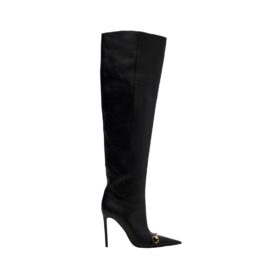 Horsebit Knee Schwarz