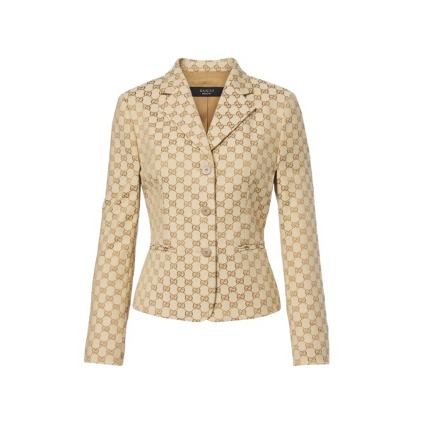 Blazer GG aus Canvas Beige