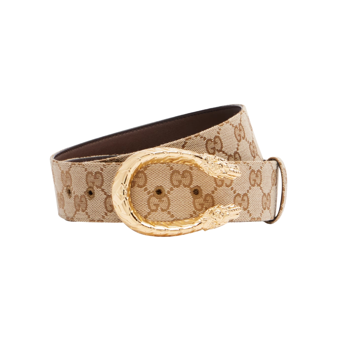 Gürtel Dionysus GG aus Canvas Beige