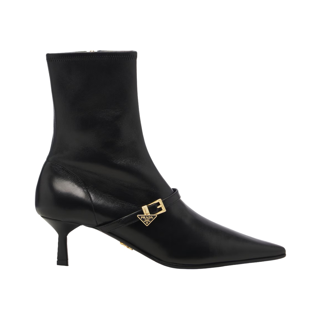 Leather Ankle Schwarz