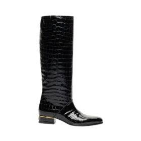 Calfskin Patent Leather Schwarz