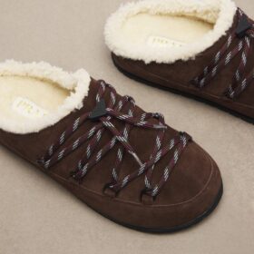 Suede Shearling Braun