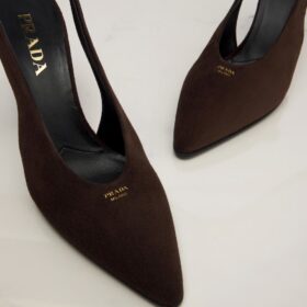 Suede Slingback Braun