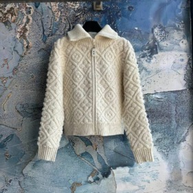 Shearling-Optik Monogramm-Jacke