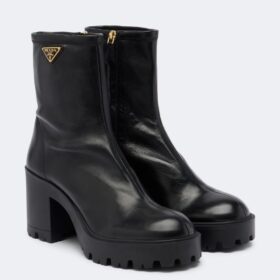 Leather Ankle Schwarz