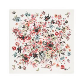 Silk Twill Weiß/Mehrfarbig