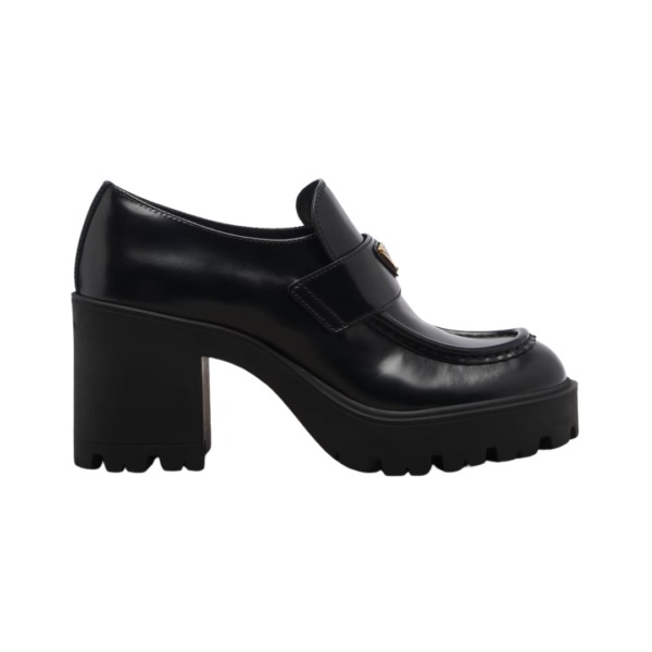 Leather Platform Schwarz
