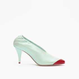 Laminated Calfskin Grün/Rot