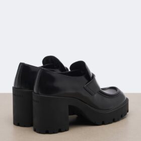 Leather Platform Schwarz