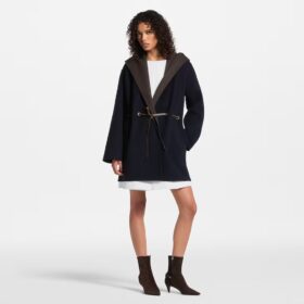 Wickelmantel Blau/Braun