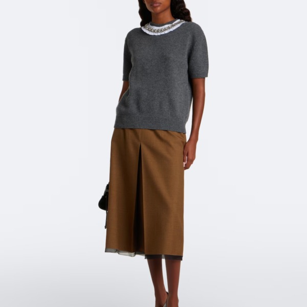 Wool Cashmere Grau