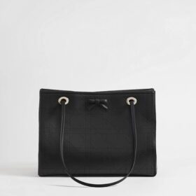 Flat Cannage  Schwarz 37 cm