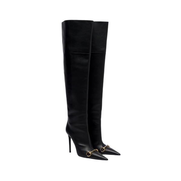 Horsebit Knee Schwarz