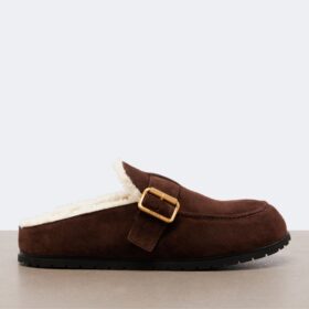 Suede Slippers Braun