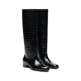 Calfskin Patent Leather Schwarz