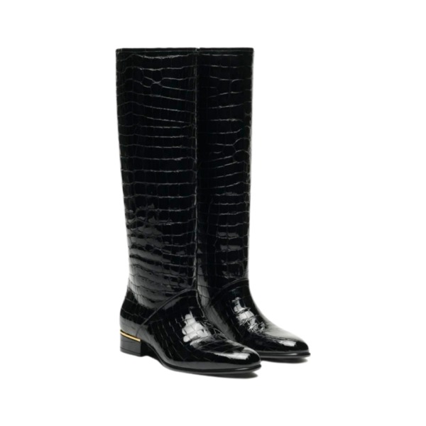 Calfskin Patent Leather Schwarz