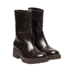 Shiny Calfskin Dunkelbraun