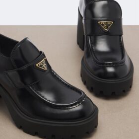 Leather Platform Schwarz