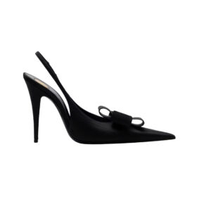 Slingback Schwarz 11 cm