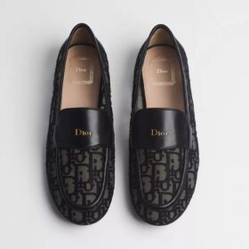 Oblique Embroidery Schwarz