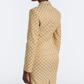 Blazer GG aus Canvas Beige