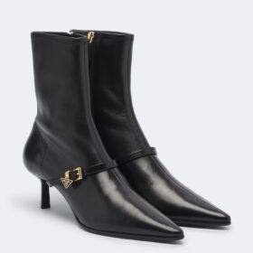 Leather Ankle Schwarz