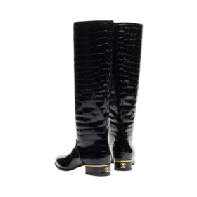 Calfskin Patent Leather Schwarz