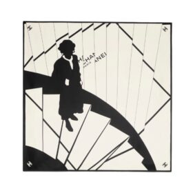Silk Twill Écru/Schwarz
