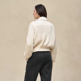 Long Sleeved Perlmuttweiß