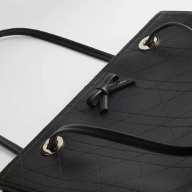 Flat Cannage  Schwarz 37 cm