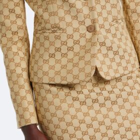 Blazer GG aus Canvas Beige