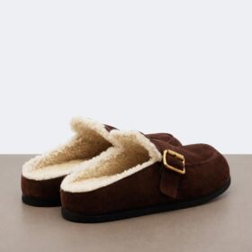 Suede Slippers Braun
