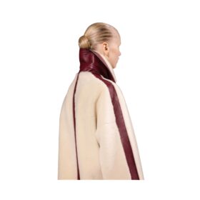 Lammfell Beige/Bordeaux