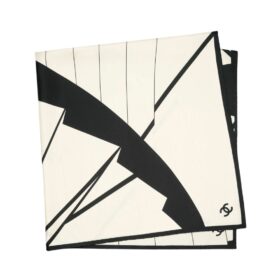 Silk Twill Écru/Schwarz