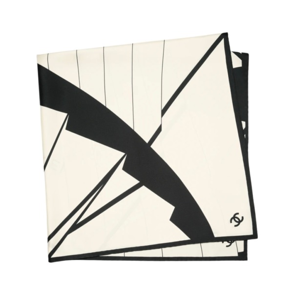 Silk Twill Écru/Schwarz