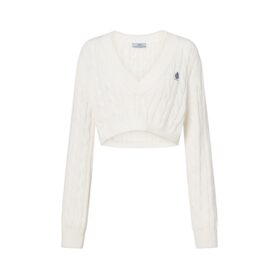 Cropped Cotton Weiß