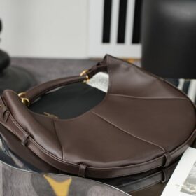 Mittlere Hobo-Tasche/Dunkelbraun 24 cm
