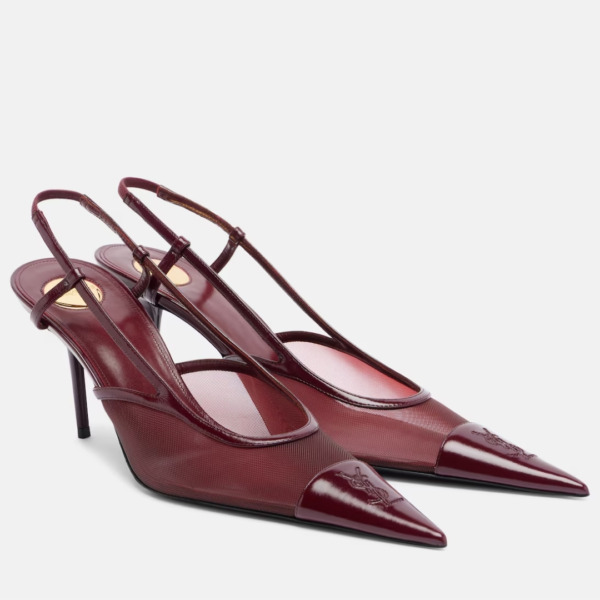 Slingback Burgunderrot 7.5 cm