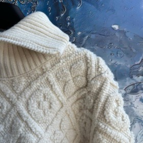 Shearling-Optik Monogramm-Jacke