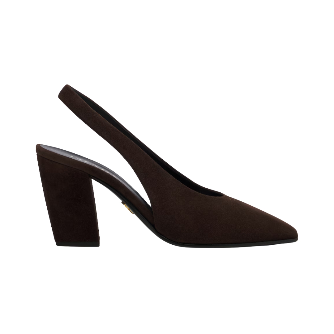 Suede Slingback Braun