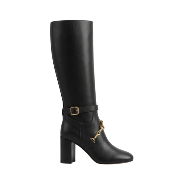 Glossy Calfskin Schwarz