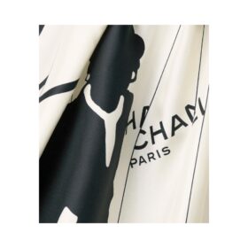 Silk Twill Écru/Schwarz