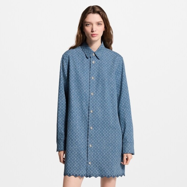 Denim Monogram Blau