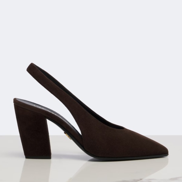 Suede Slingback Braun