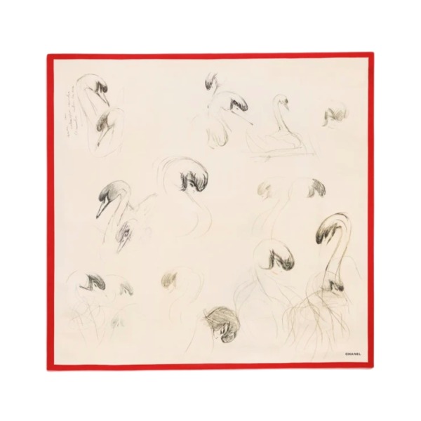 Silk Twill Beige/Schwarz