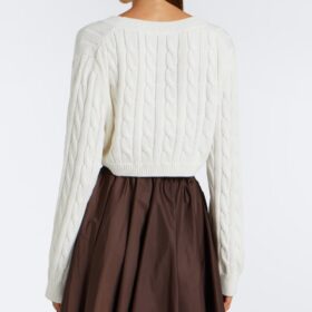 Cropped Cotton Weiß