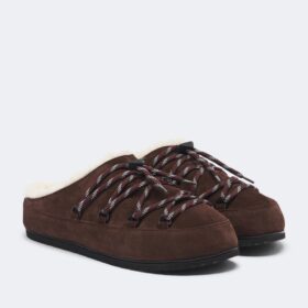 Suede Shearling Braun