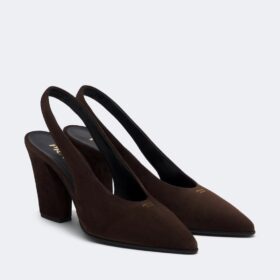 Suede Slingback Braun