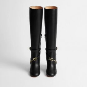 Glossy Calfskin Schwarz